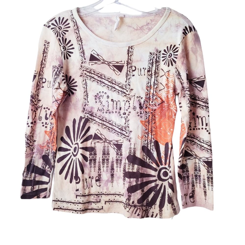 Vintage Susan Lawrence Printed Top
